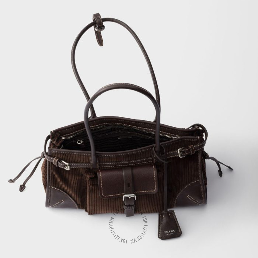 Túi xách đeo chéo Prada Bonnie medium corduroy and leather handbag 1BA426_2ZS3_F0192_V_OTM NTPR036 20 Túi xách đeo chéo Prada Bonnie medium corduroy and leather handbag 1BA426_2ZS3_F0192_V_OTM NTPR036