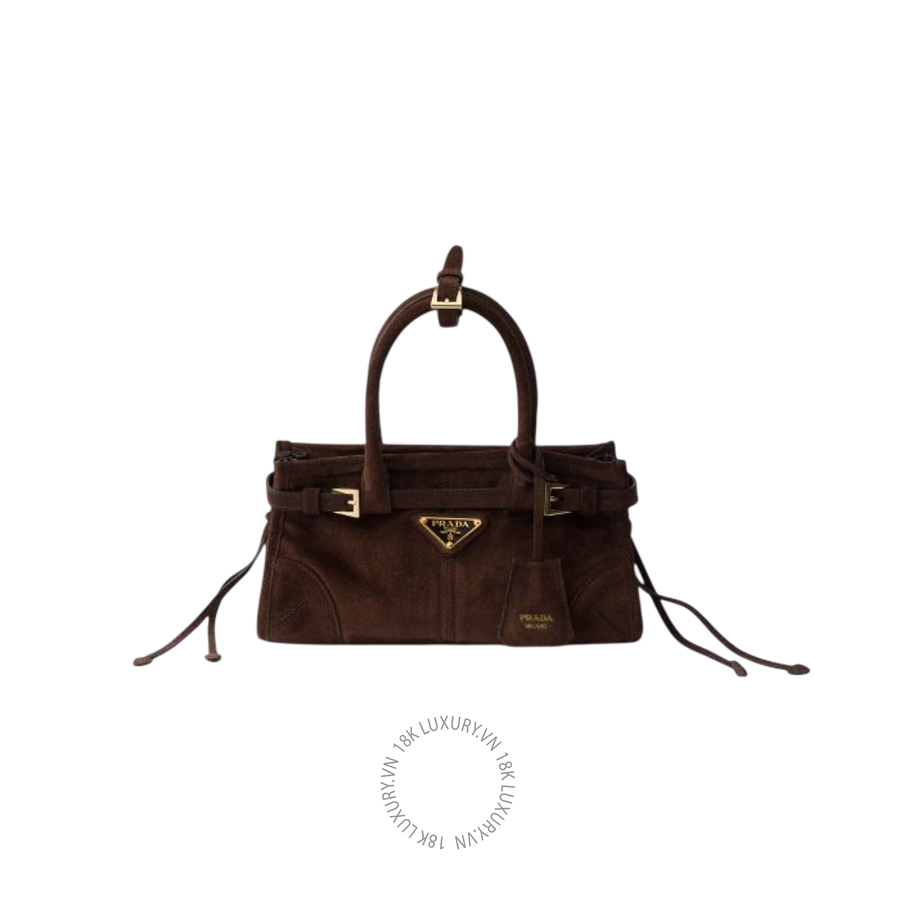 Túi xách đeo chéo Prada Bonnie suede mini handbag 1BA486_2C4S_F0003_V_OOM NTPR043