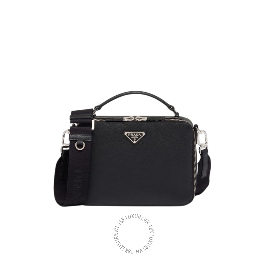 Túi xách đeo chéo Prada Brique medium Saffiano leather 2VH069_9Z2_F0002_V_YMI NTPR298