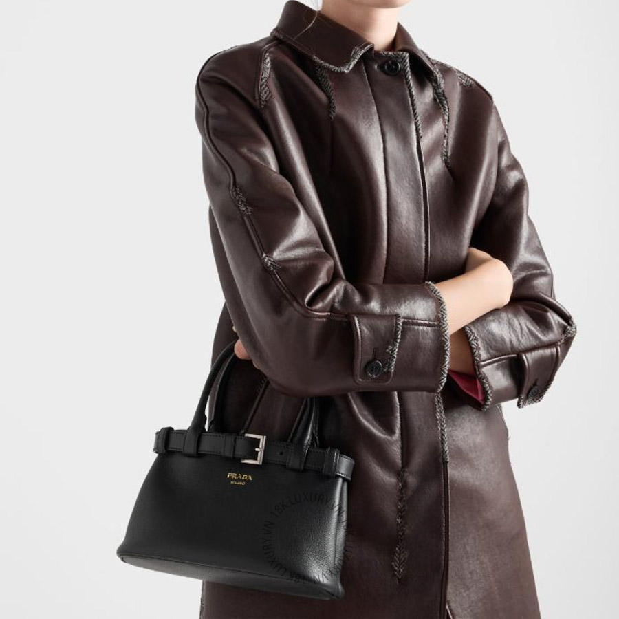 Túi xách đeo chéo Prada Buckle small leather bag with belt 1BA502_2CY9_F0002_V_OBO NTPR005
