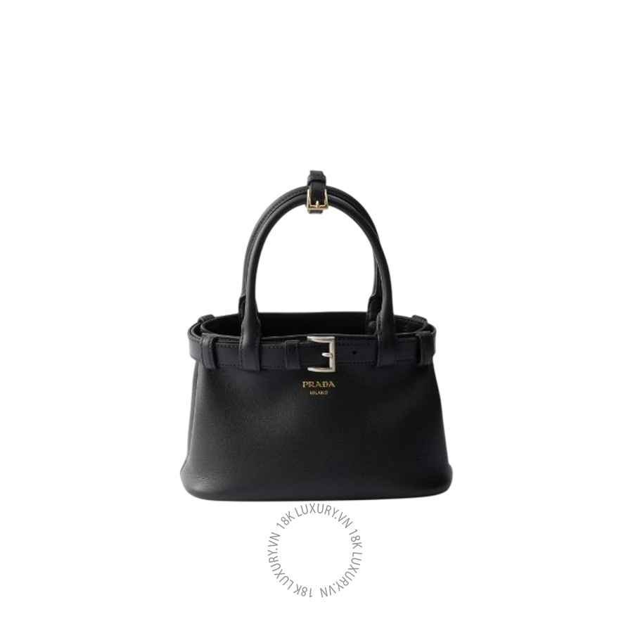 Túi xách đeo chéo Prada Buckle small leather bag with belt 1BA502_2CY9_F0002_V_OBO NTPR005