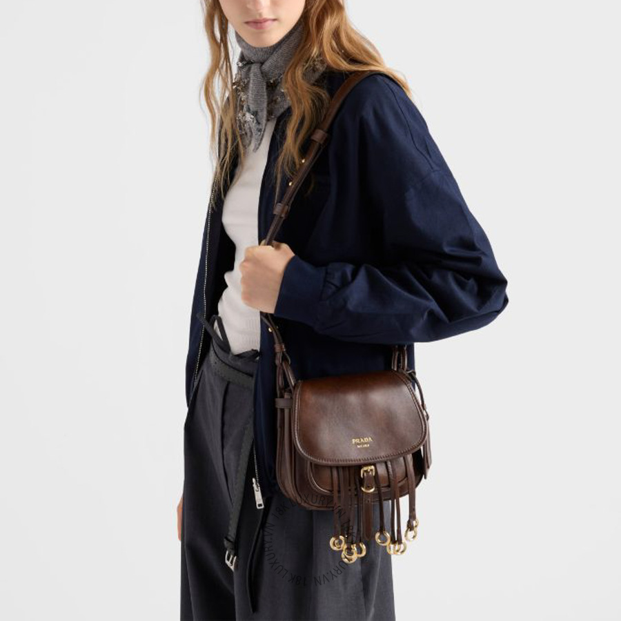 Túi xách đeo chéo Prada Corsaire aged leather mini shoulder bag 1BD412_2ZRN_F0324_V_OOU NTPR130