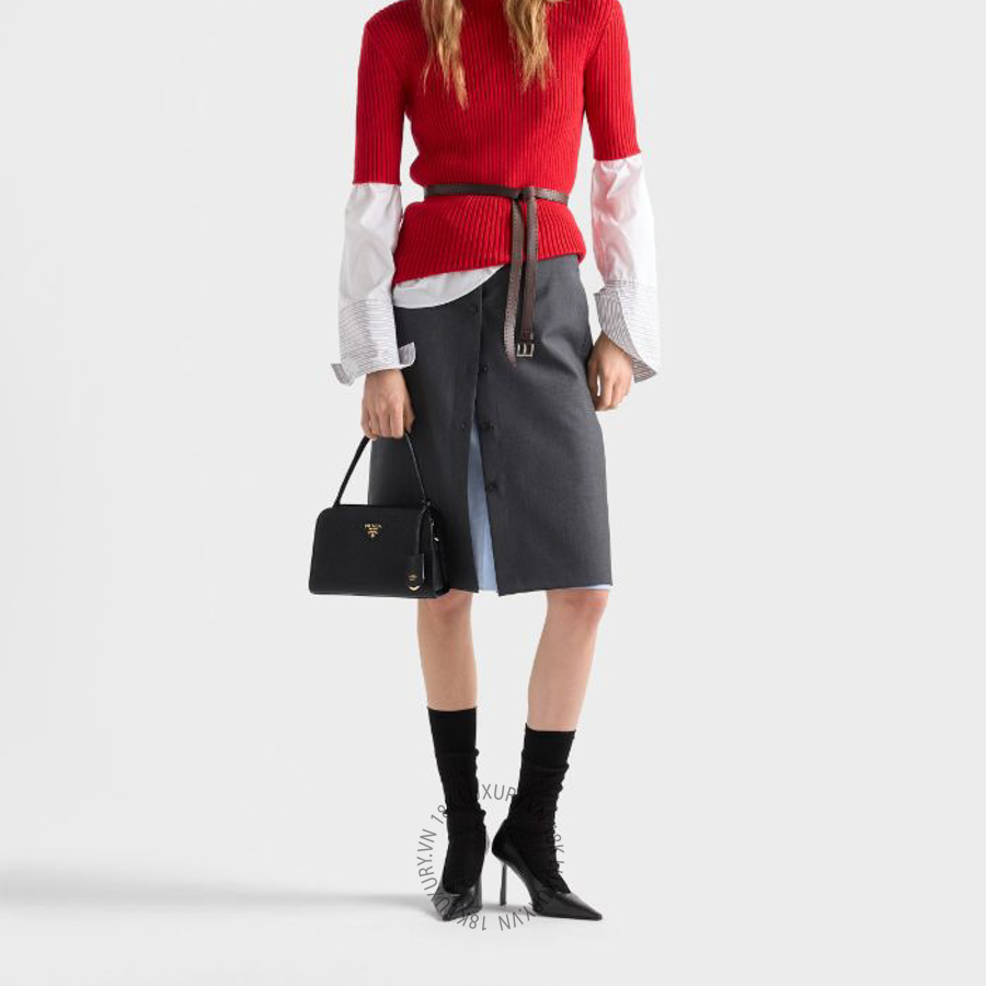 Túi xách đeo chéo Prada Leather mini handbag 1BA510_2DKV_F0632_V_OMO NTPR117