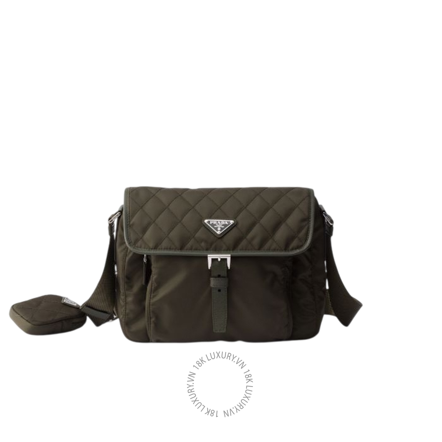 Túi xách đeo chéo Prada Medium quilted Re-Nylon shoulder bag with Saffiano leather trim 1BD994_2ZSI_F05VI_V_D1N NTPR148