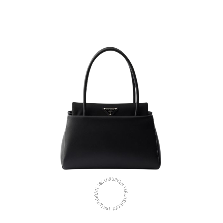 Túi xách đeo chéo Prada Passage small leather bag with Re-Nylon flap 1BA501_2G52_F0002_V_OPO NTPR191