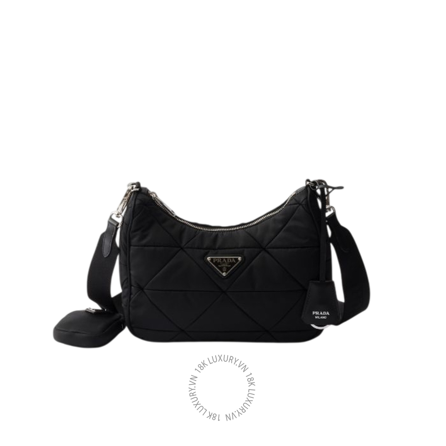 Túi xách đeo chéo Prada Quilted Re-Nylon shoulder bag 1BC151_RDJN_F0002_V_D9T NTPR139