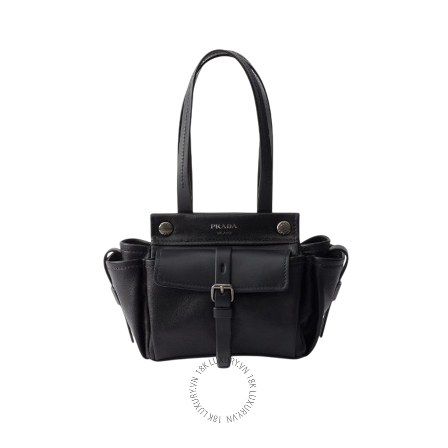 Túi xách đeo chéo Prada Route leather mini tote bag 1BG699_2G6F_F0002_V_OOO NTPR065