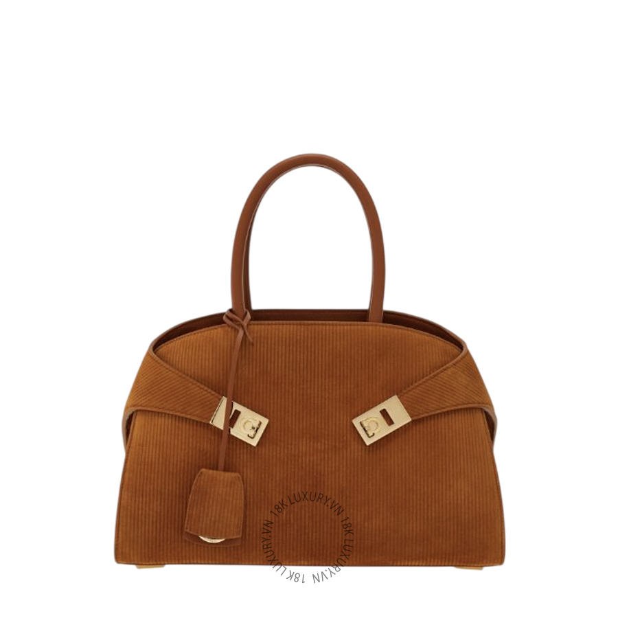 Túi Xách Đeo Chéo Salvatore Ferragamo Hug handbag (M) Cognac 215608785775 MTRK173