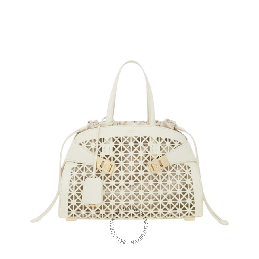 Túi Xách Đeo Chéo Salvatore Ferragamo Hug handbag (M) Mascarpone 21A675793425 MTRK195