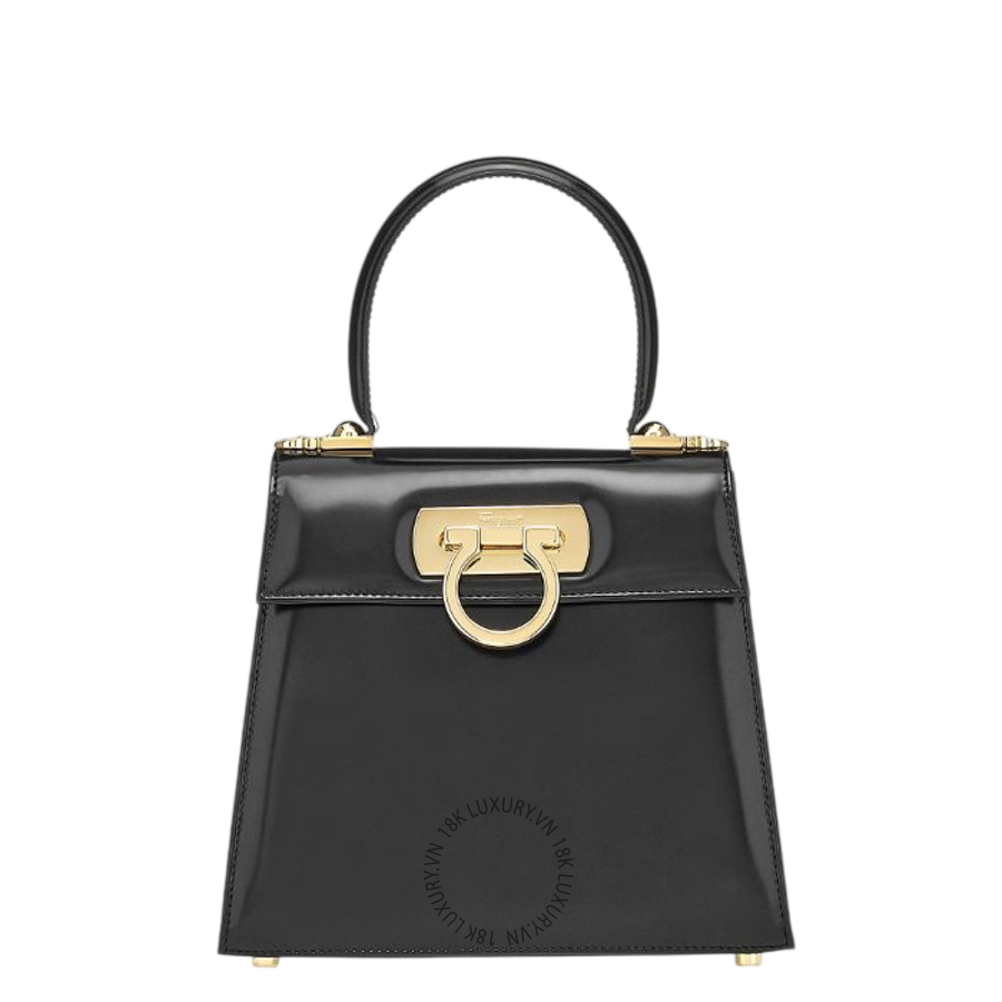 Túi Xách Đeo Chéo Salvatore Ferragamo Iconic Top Handle (S) black 212193749021 MTRK139