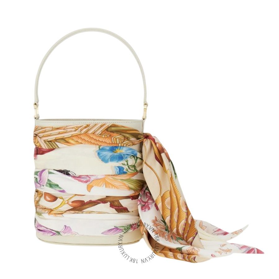 Túi Xách Đeo Chéo Salvatore Ferragamo Mini bucket bag with foulard multicolor 221121793438 MTRK138
