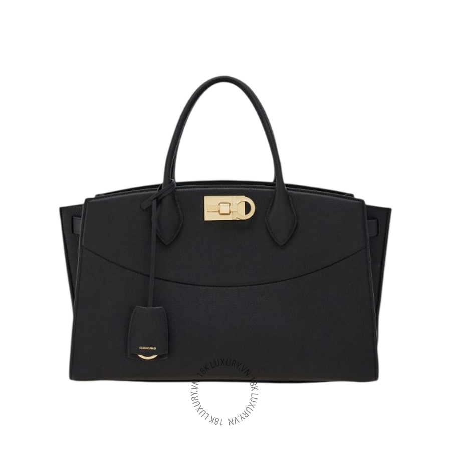 Túi Xách Đeo Chéo Salvatore Ferragamo Studio Soft bag (L) black 21A110785995 MTRK202