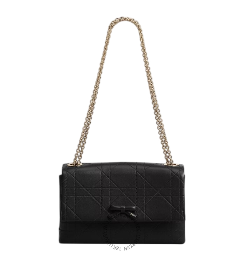 Túi Xách Đeo Chéo Small Dior Promenade Flap Bag Đen Thời Trang M1481OHST_M911 AMXM025