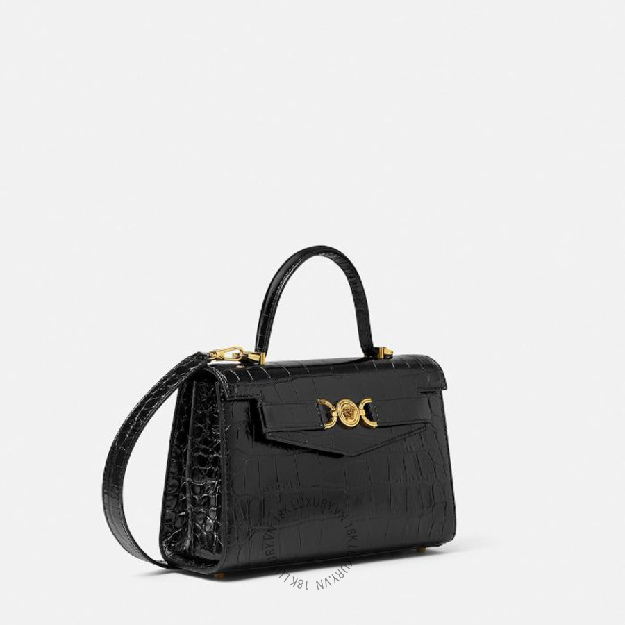 Túi Xách Đeo Chéo Versace Medusa '95 Croc-Effect Top-Handle 1013823-1A08724_DTU_UNICA_1B00V VSC140