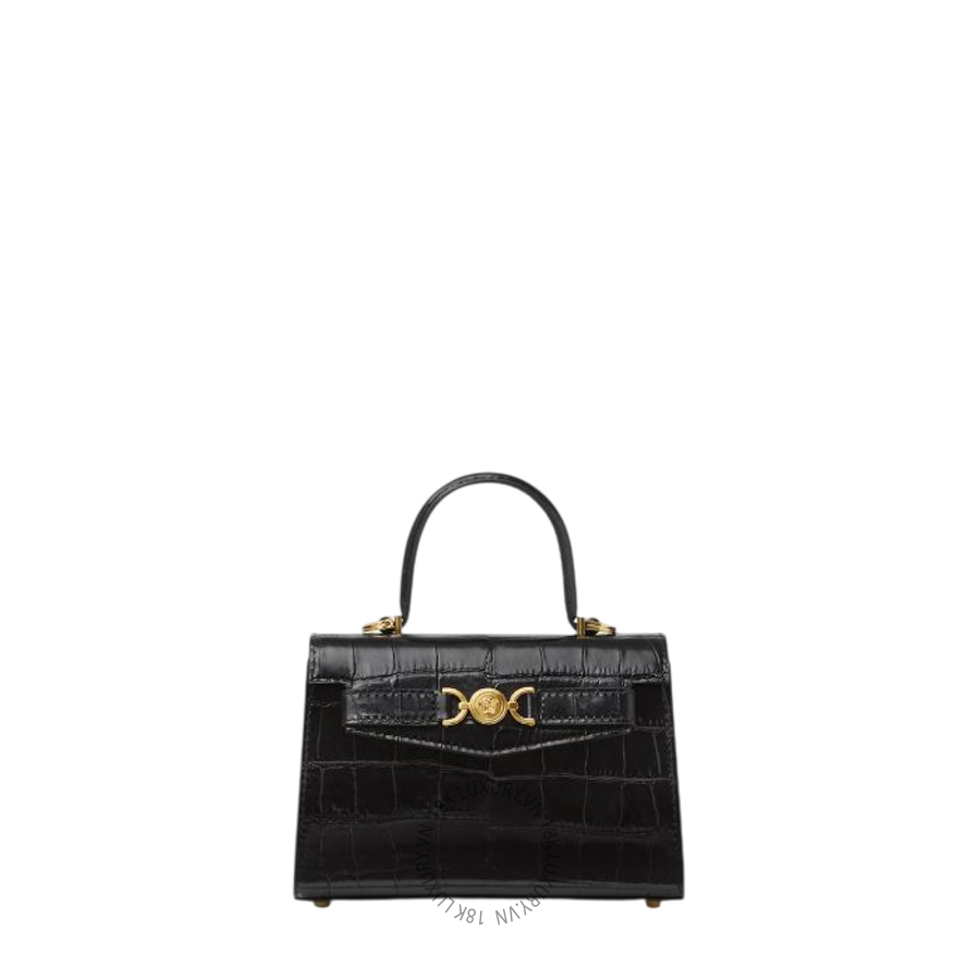 Túi Xách Đeo Chéo Versace Medusa '95 Small Croc-Effect Top-Handle 1013824-1A08724_DTU_UNICA_1B00V VSC138