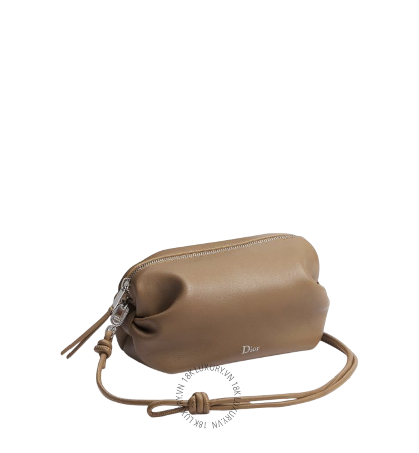 Túi Xách Dior Bow Pouch Camel Supple Lambskin S3900PQWC_M65M RMTM021