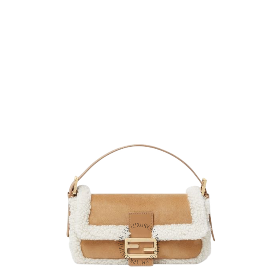 Túi Xách Fendi Baguette 26424 Camel-colored shearling bag 8BR850B1E5F0XT5 FND201