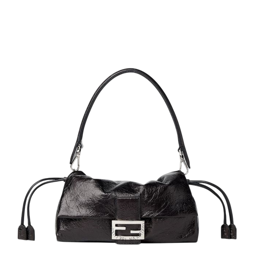 Túi Xách Fendi Baguette Soft Medium Crackled black leather bag 8BR856B14MF0QA1 FND090