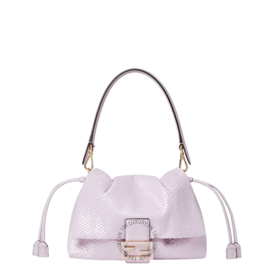 Túi Xách Fendi Mamma Baguette Medium Anemone purple python leather bag 8BR833AYV3F1BZE FND180