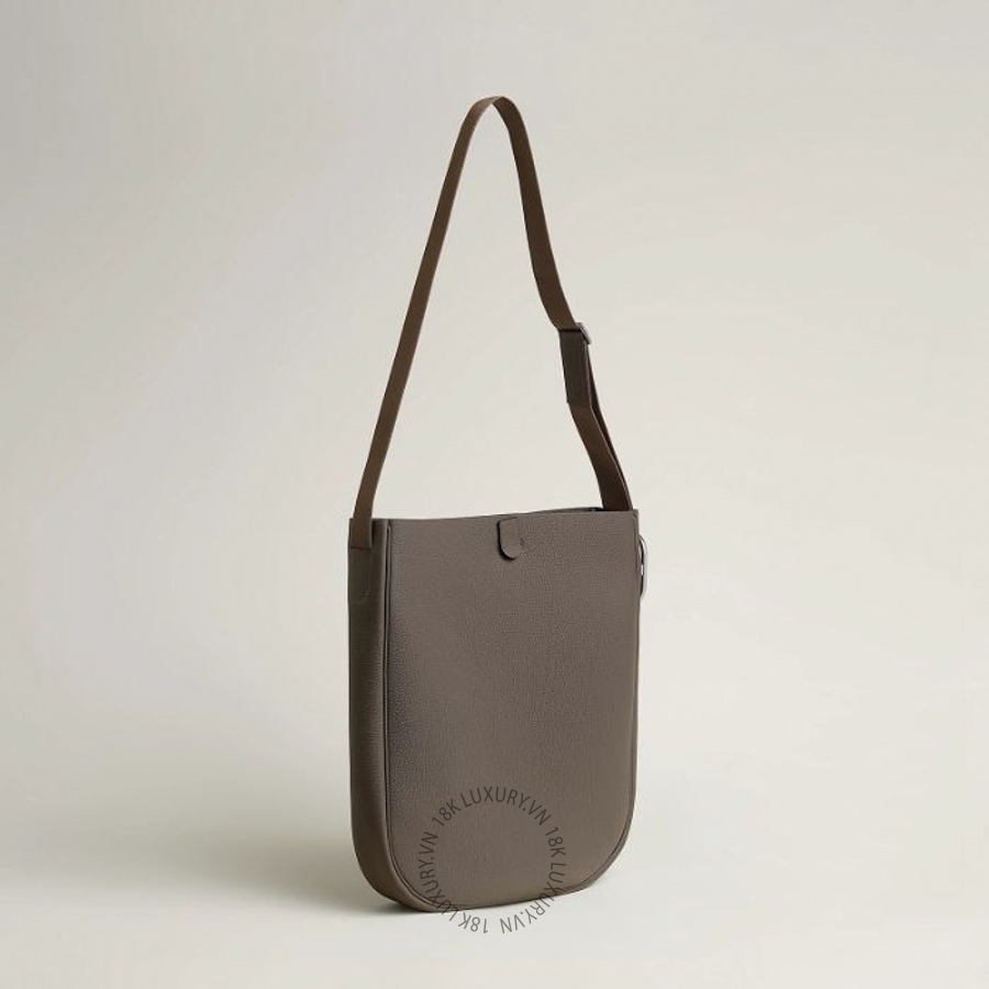 Túi Xách Hermes Ancrage bag Gris Étain Nâu Xám H086704CK8F MHM031
