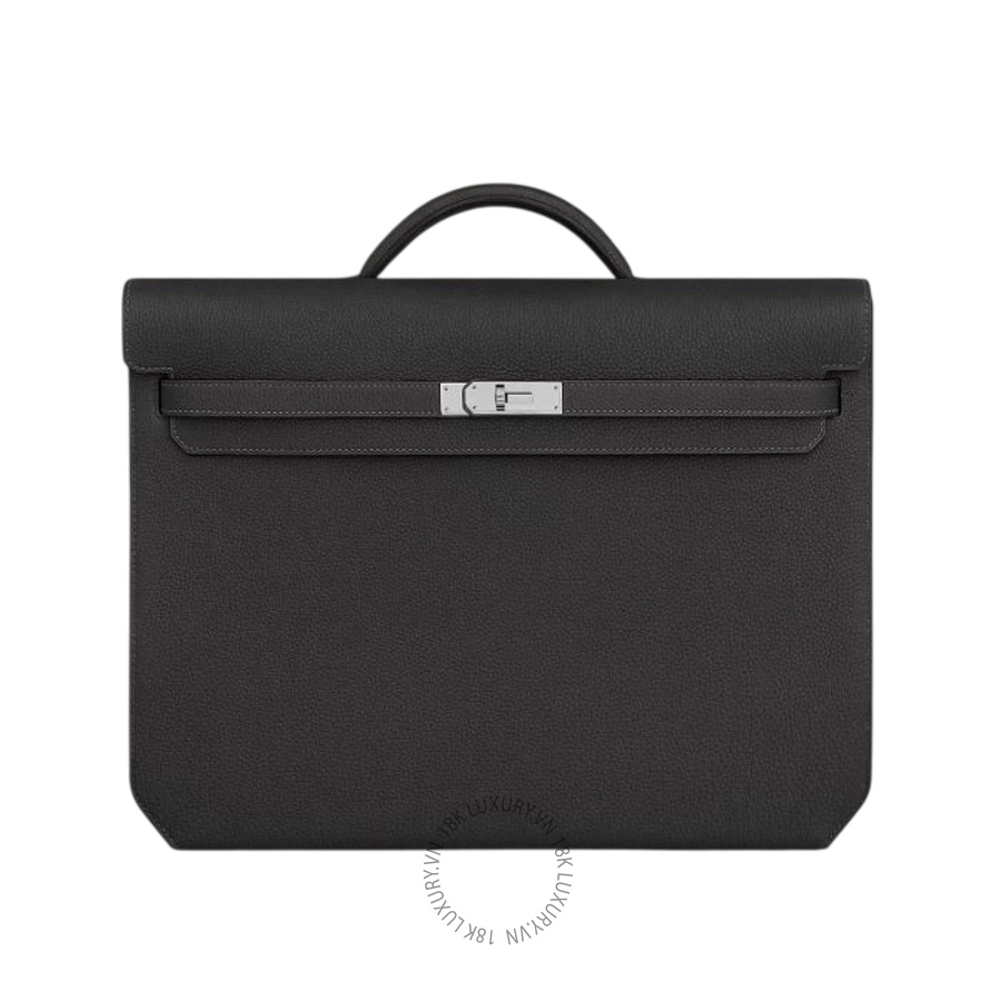 Túi Xách Hermes Kelly depeches 36 briefcase Noir H078395CK89 MHM104