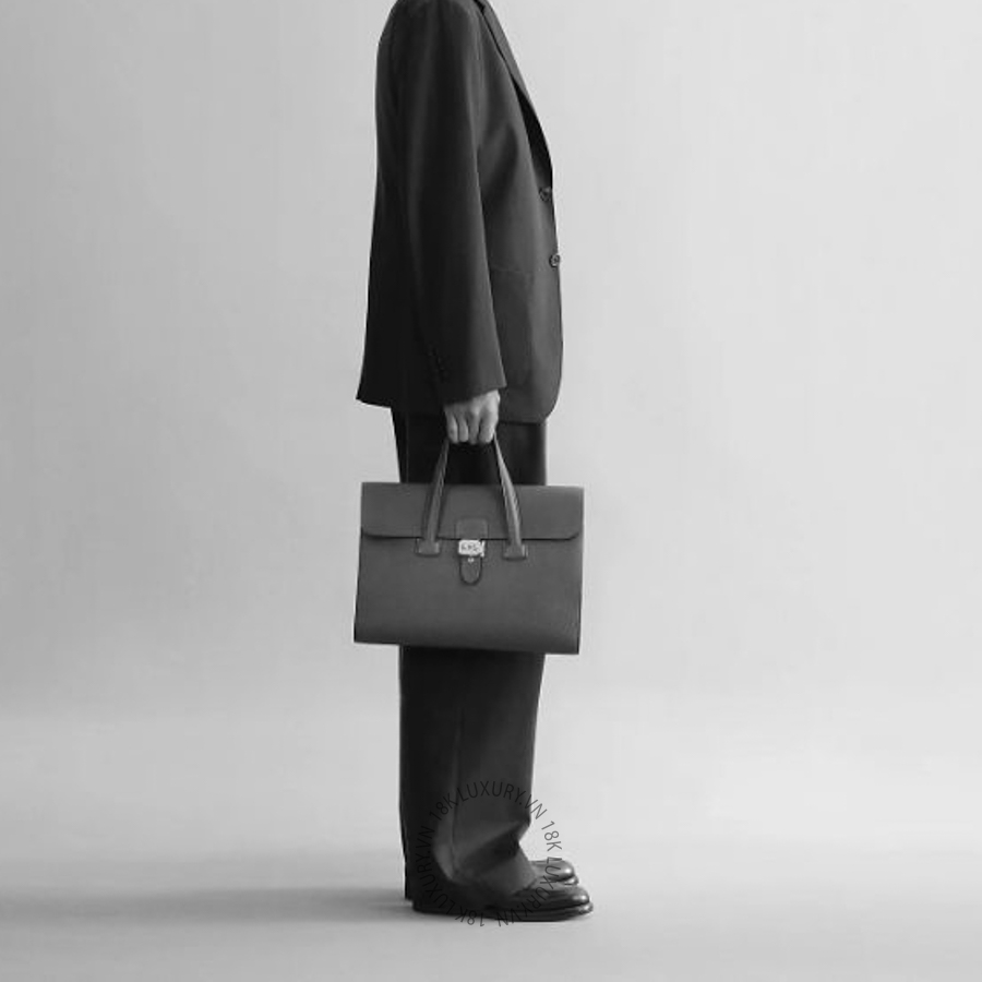 Túi Xách Hermes Sac a depeches light 1-36 briefcase Vert Loden H085721CKV8 MHM095