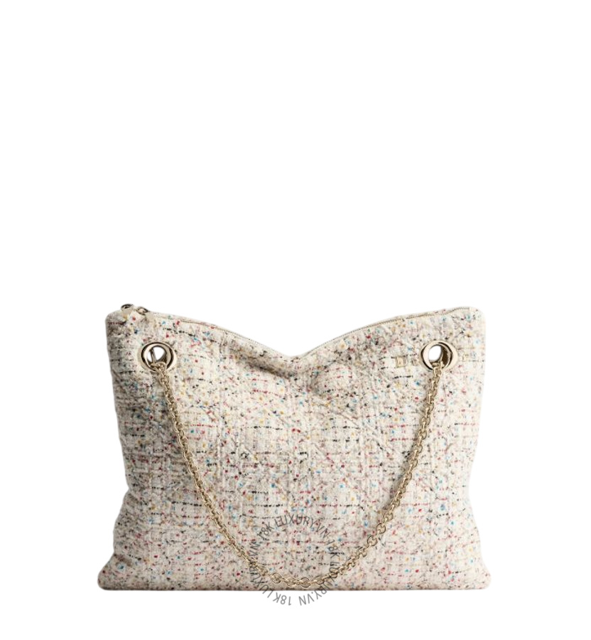 Túi Xách Medium Dior Milly-La-Forêt Multicolor Macrocannage Tweed Bag M1415OUTN_M941 AMXM081