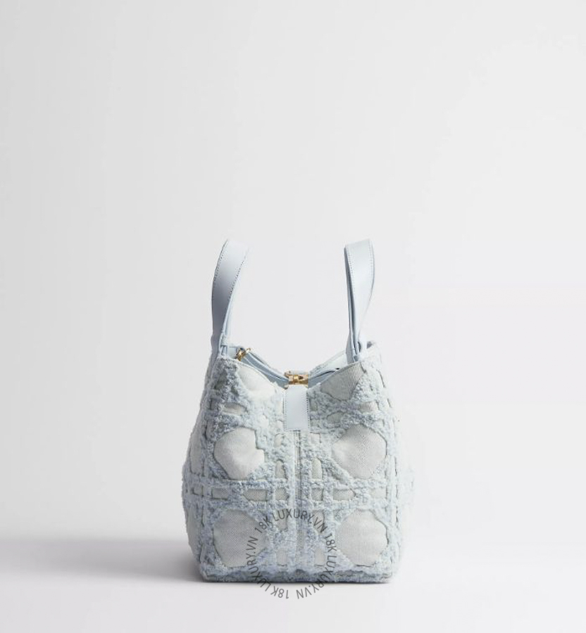 Túi Xách Medium Dior Toujours Bag Blue Cannage Denim M2821CSOK_M08I AMXM211