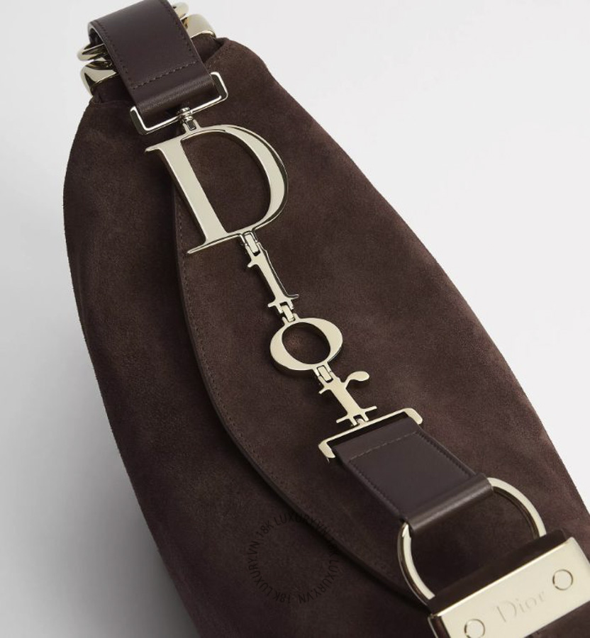 Túi Xách Medium Diorly Bag Chocolate Suede Calfskin M1412OHJX_M66M AMXM068 19 Túi Xách Medium Diorly Bag Chocolate Suede Calfskin M1412OHJX_M66M AMXM068