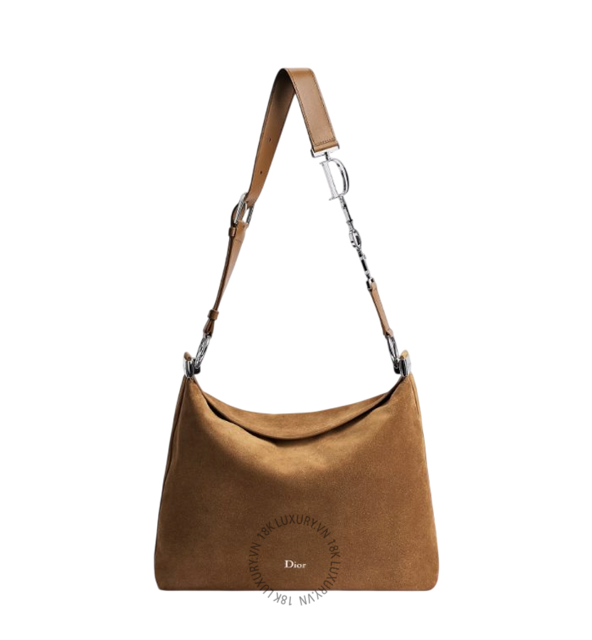 Túi Xách Medium Diorly Bag Golden Saddle Suede Calfskin M1412PHJX_M44M AMXM092