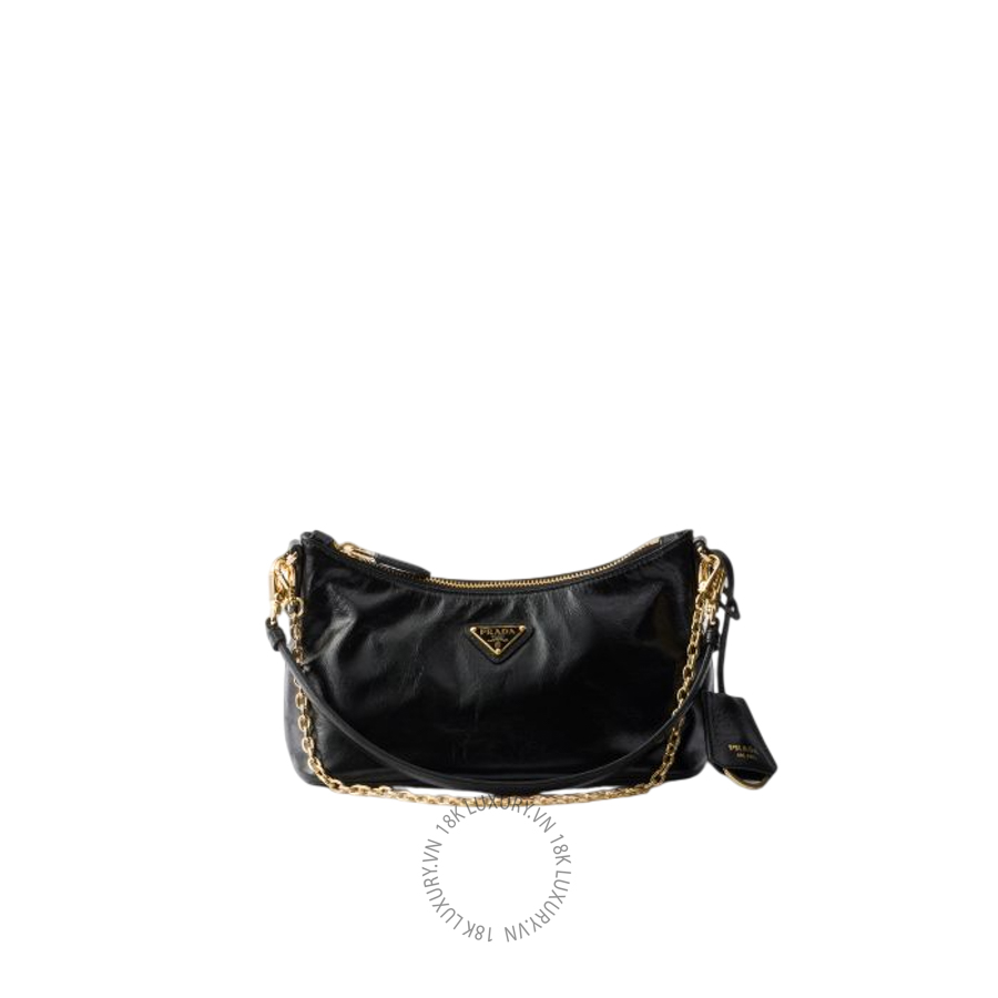 Túi xách mini Prada Leather 1BC305_2CYR_F0002_V_DOM NTPR021
