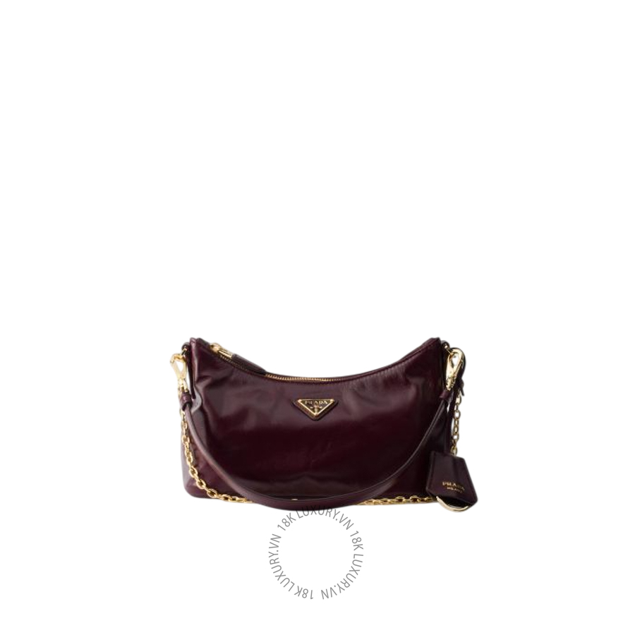 Túi xách mini Prada Leather 1BC305_2CYR_F0007_V_DOM NTPR025