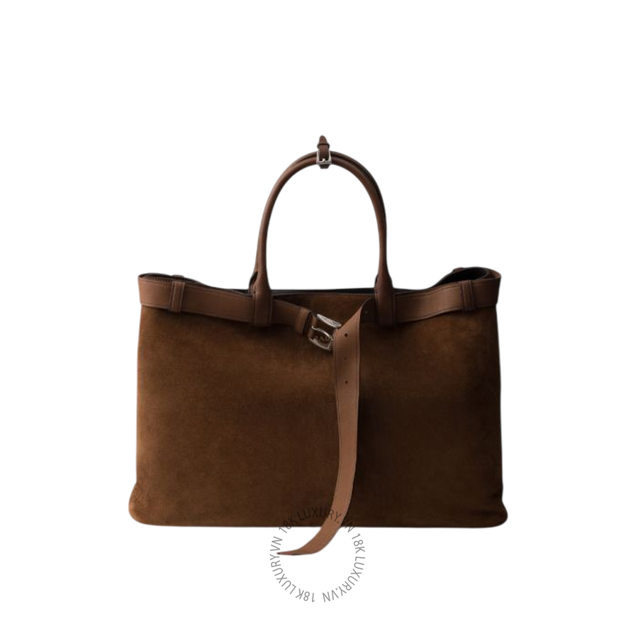 Túi xách Prada Buckle suede bag with belt 2VG126_2C4S_F0324_V_OJO NTPR340