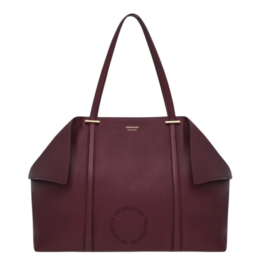 Túi Xách Salvatore Ferragamo Folded tote bag (L) plum 21A452789590 MTRK045