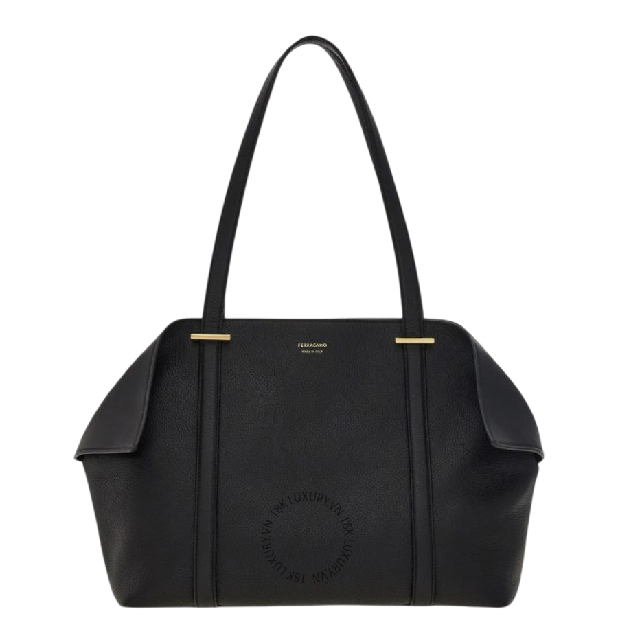 Túi Xách Salvatore Ferragamo Folded tote bag (M) black 21A580789576 MTRK030
