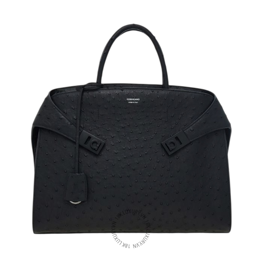 Túi xách Salvatore Ferragamo hug briefcase black 241683789874 PUCH084