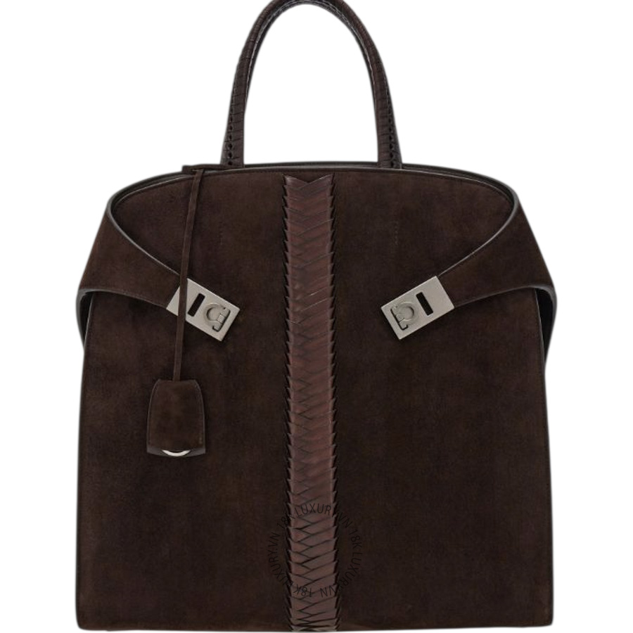 Túi xách Salvatore Ferragamo hug tote bag testa di moro 241861789686 PUCH041