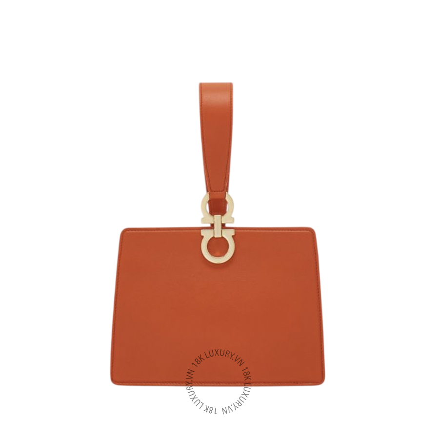 Túi Xách Salvatore Ferragamo Mini clutch Light terra di Siena 220958792848 MTRK018
