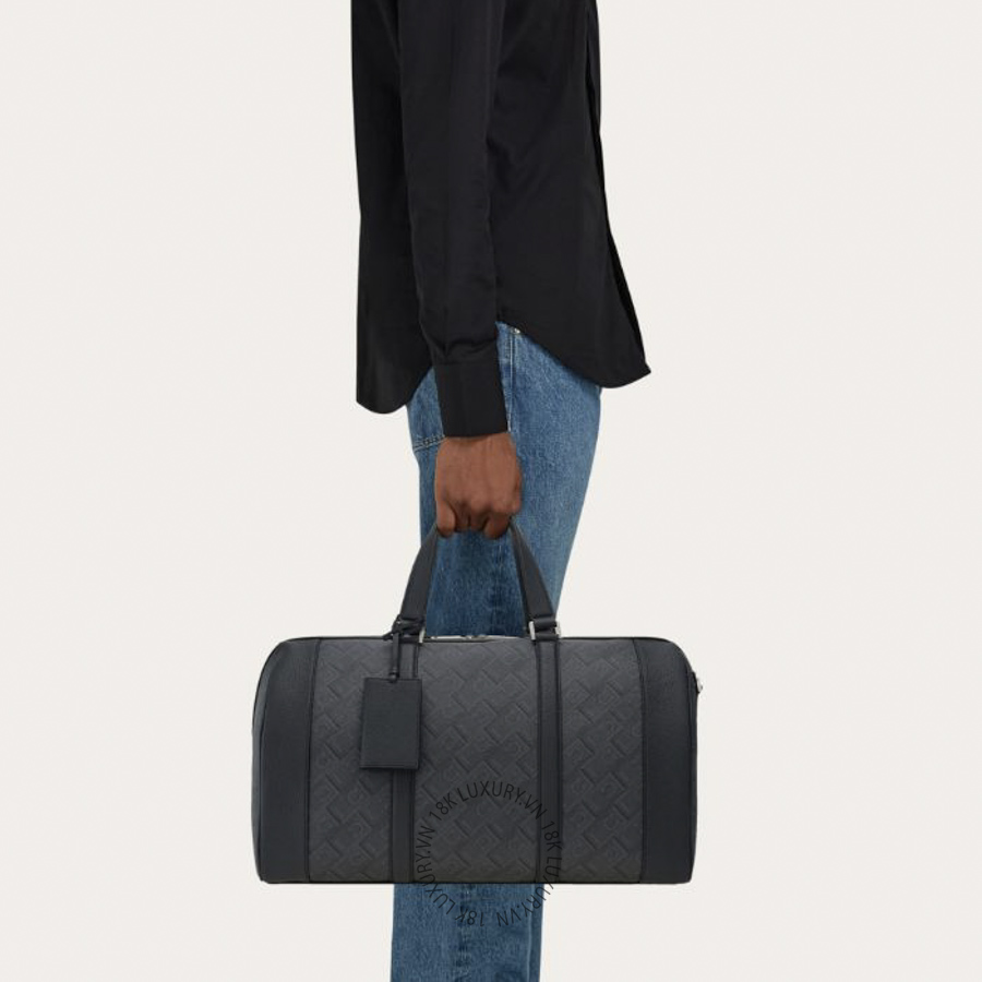Túi xách trống Salvatore Ferragamo monogram duffle bag bicolor black/grey 241649780847 PUCH081