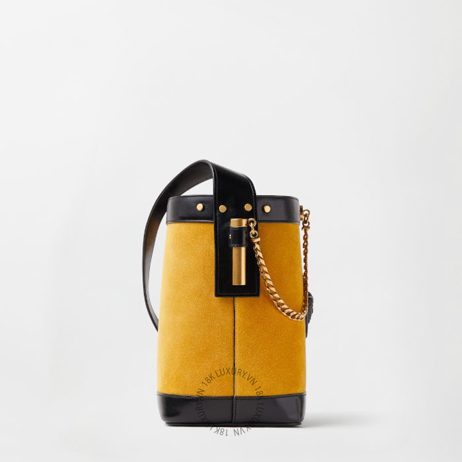 Túi Xách Versace Pivot Small Suede Bucket Bag 1023460-1A19201_DTU_UNICA_2B4CJ VSC206