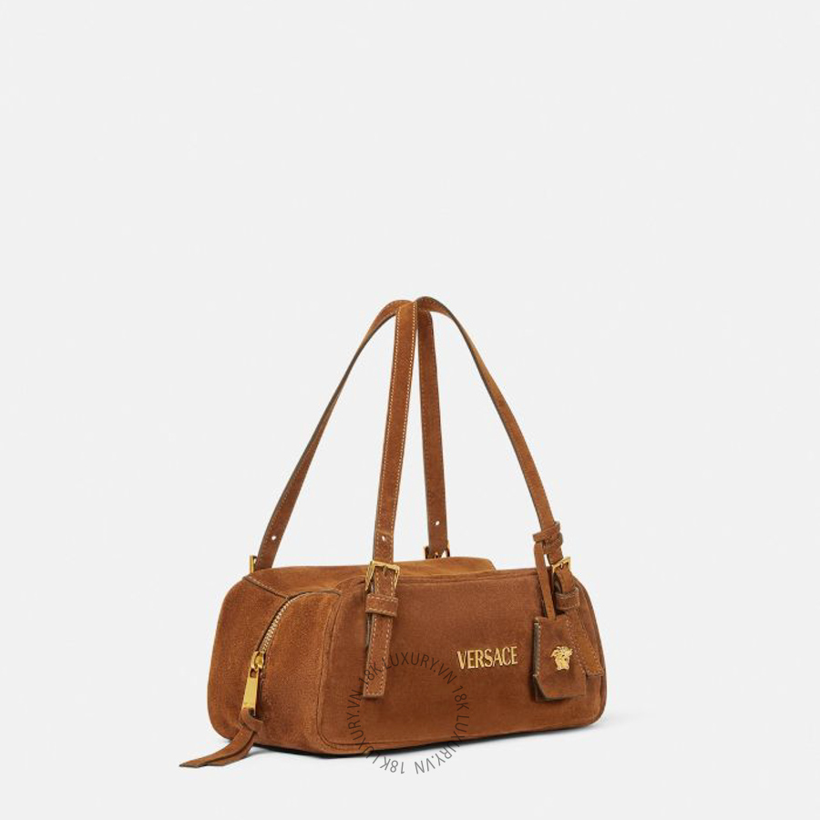Túi Xách Versace Tag Suede Bowling Bag 1015792-1A09892_DTU_UNICA_1NG8V VSC146