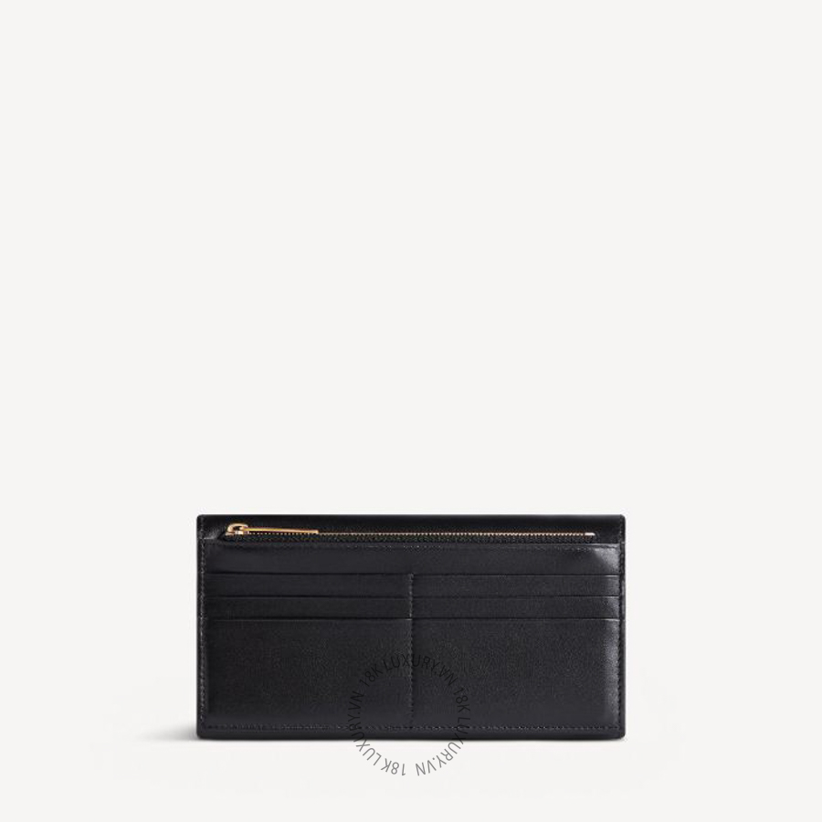 Ví Dài Balenciaga Women's Envelope Long Wallet With Card Holder in Black 7861712AABY1061 BCA290