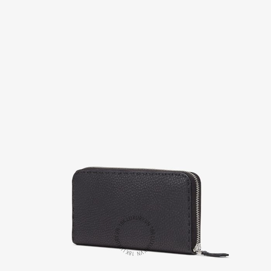 Ví Dài Fendi Zipper-Around Selleria Black leather wallet 7M0210AP3BF0GXN FND273