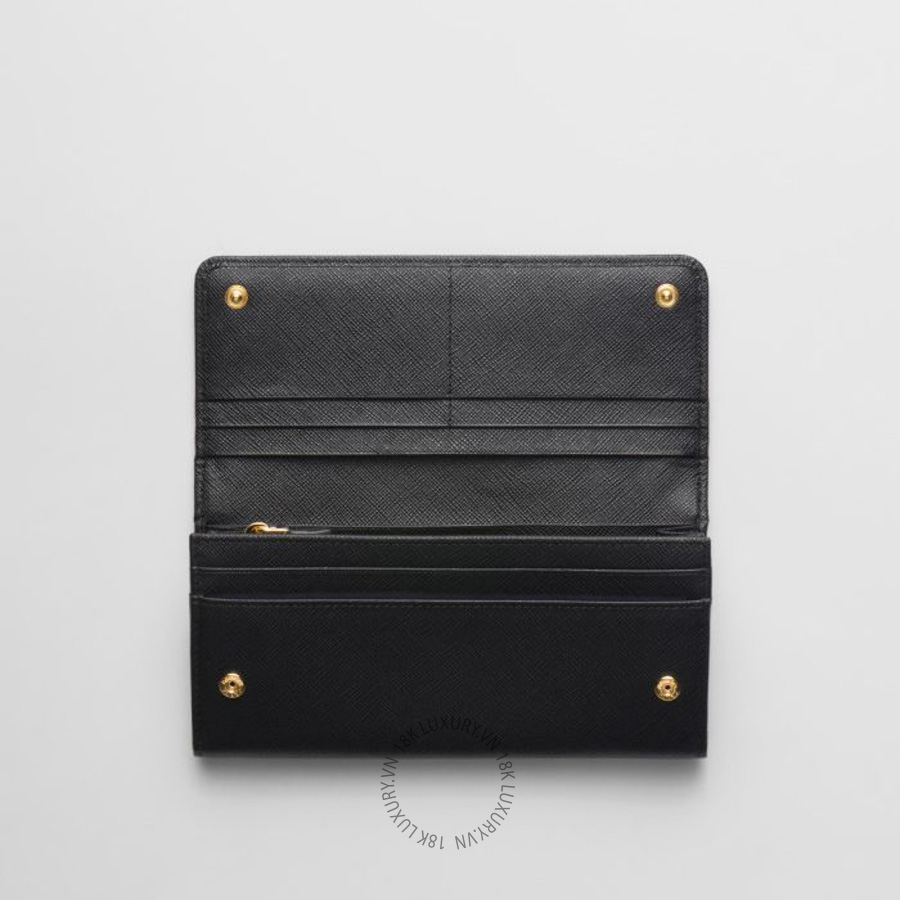 Ví Dài Prada Large Saffiano Leather Wallet 1MH132_QWA_F0002 PRV134
