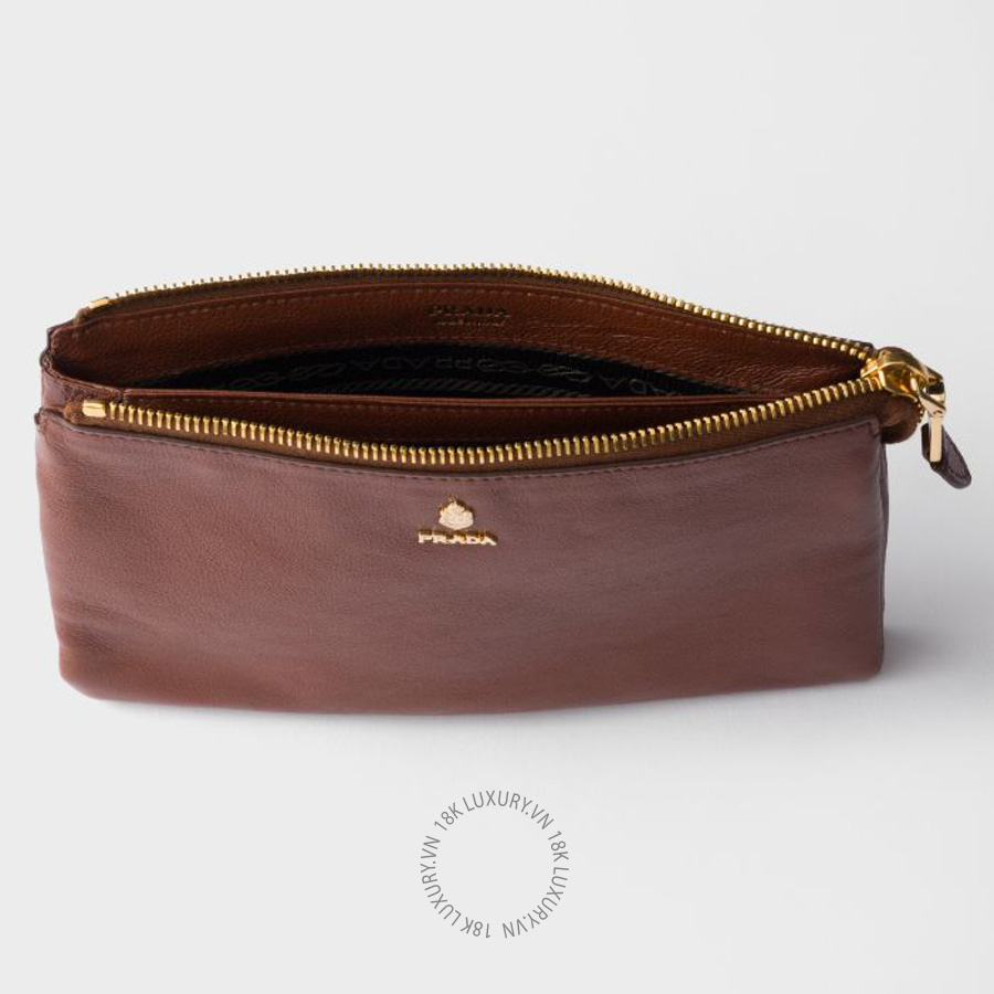 Ví Dài Prada Leather zipper pouch 1MB084_2ZSN_F0042 PRV018