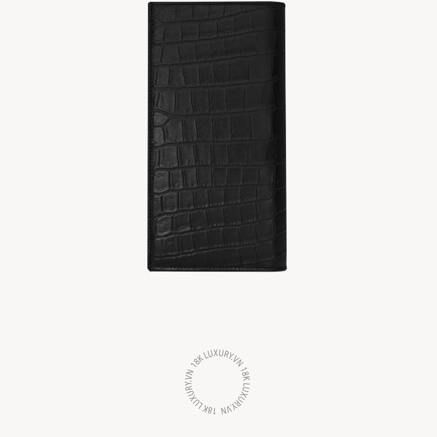 Ví dài YSL TINY CASSANDRE continental wallet in CROCODILE-EMBOSSED matte leather 864305DZEDW1000 VKI141