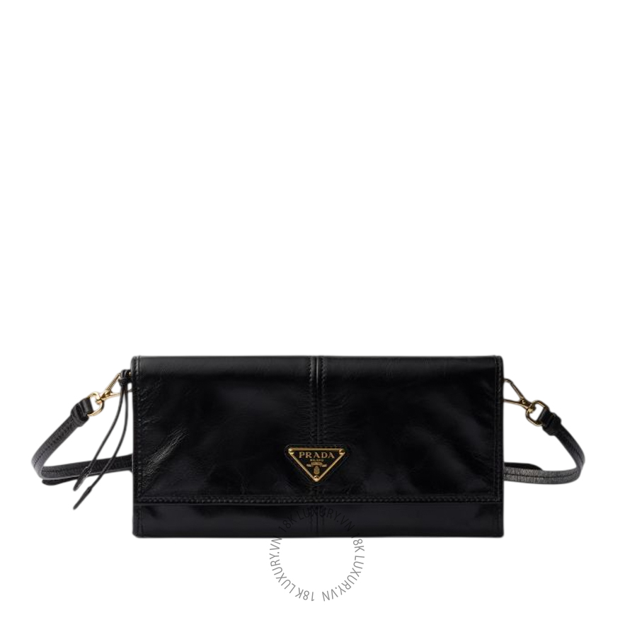 Ví Đeo Chéo Prada Leather wallet with shoulder strap 1MT036_2CYR_F0002 PRV057
