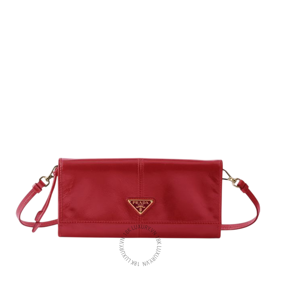 Ví Đeo Chéo Prada Leather wallet with shoulder strap 1MT036_2CYR_F0011 PRV068