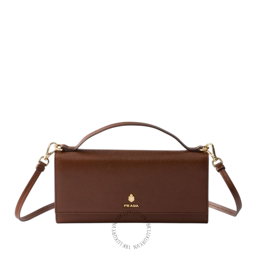 Ví Đeo Chéo Prada Leather wallet with shoulder strap 1MT042_2ZSN_F0042 PRV012
