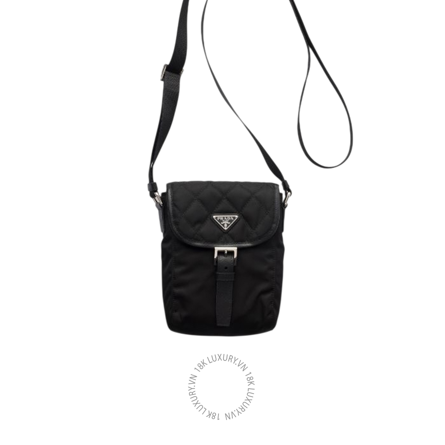 Ví đeo chéo Prada Re-Nylon and Saffiano leather smartphone case 2ZT104_2DMH_F0002 NVPR114